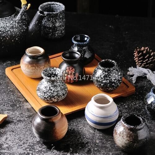 Japanese-style Black Ceramic Toothpick Holder Dry Ice Small Jar Household Creative Retro Personality Porcelain Bottle Tableware