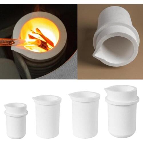 Quartz Silica Melting Crucible Pot Cup Gold Silver Copper Casting Refine
