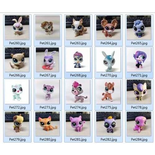 Pets shop Toys Puppy Cat Mouse Pony Zebra Deer Bat Bunny Rooster Animals Mini Figure Little Pets Kid Toy -Your Choice