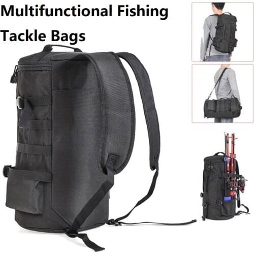 Multifunctional Fishing Tackle Bags Outdoor Backpack Trekking Single Shoulder Crossbody Bags Fish Wheel Bags