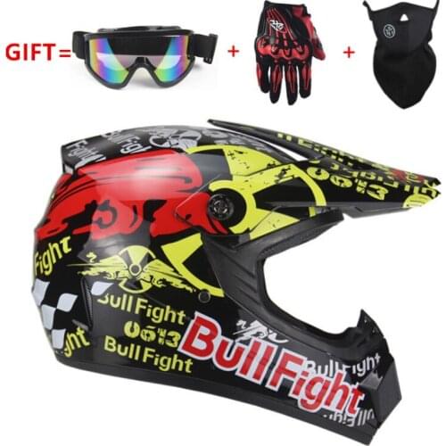 Motorcycle Off Road dirt bike helmet Motocross racing Helmet Downhill mountain helmet Suitable for kid DOT carmoto