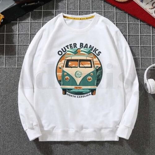 Pogue Life Outer Banks TV Ulzzang Men Hoodies Sweatshirt Print Trend Mens Clothes Hip-Hop Male Crewneck Hoodies Men