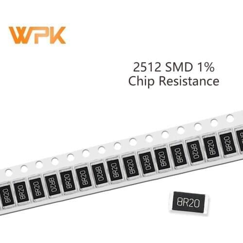 100Pcs 2512 SMD Resistor Set 1% Tolerance 402R-30K 4.7K 5.1K 5.6K 6.2K 6.8K 7.5K 10 Ohm Electronic Components DIY Assorted Kit