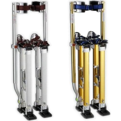 New Aluminum Tool Stilts 24&ampquot to 40&ampquot Adjustable Inch Drywall Stilt for Taping Painting Painter Taping silver