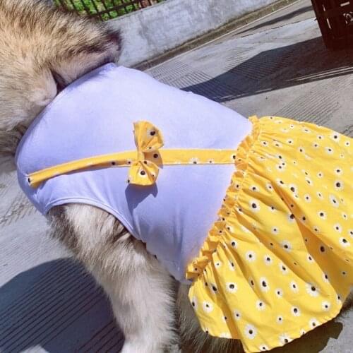Large Big Dog Clothes Summer Small Dog Dress Pet Clothing Skirt Yorkshire Poodle Schnauzer Corgi Husky Golden Retriever Costume