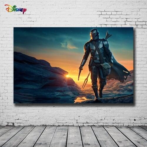 Disneys Star Wars The Mandalorian HD Print Canvas Painting Poster Living Room Bedroom Decoration Painting Cuadros Decor