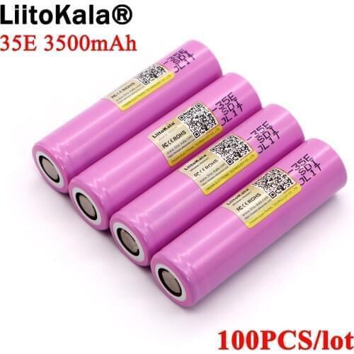 1-10PCS Liitokala Original INR18650-35E 3,7 V 3500mAh Max 13A discharge Power battery For flashlight batteries