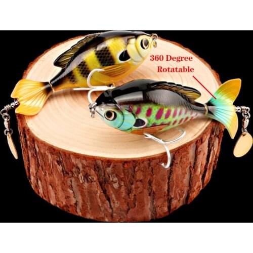 1PCS Rotate Tail Popper Lure 9.5cm 16.9g Topwater Wobble Fishing Lures Bass Fishing Tackle