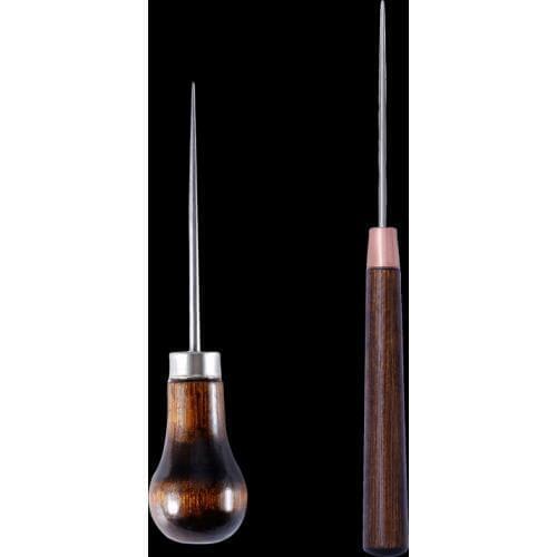 MIUSIE Professional Leather Wood Handle Awl Tools For Stitching Punch wood drill positioning single gourd handle awl Leather