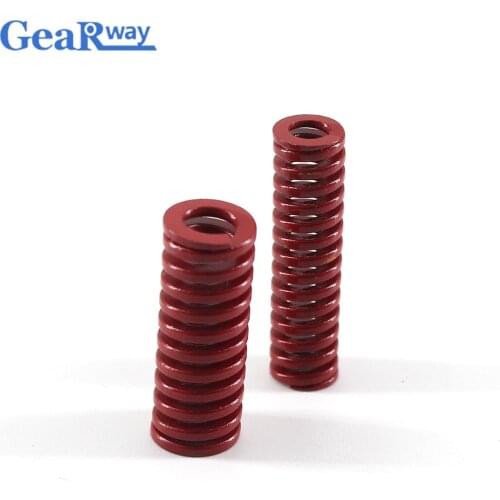 Gearway 4pcs Red Compression Spring Medium Loading Mold Spring TM10x20/10x25/10x30/10x50/10x55mm Mould Die Compression Spring