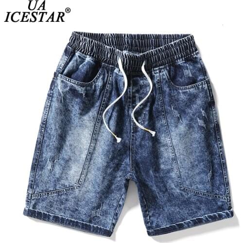 UAICESTAR Retro Cotton Denim Shorts 2021 Summer Brand Hip Hop Streetwear Men pants Fashion Casual Harajuku Korean 8XL Men Pants