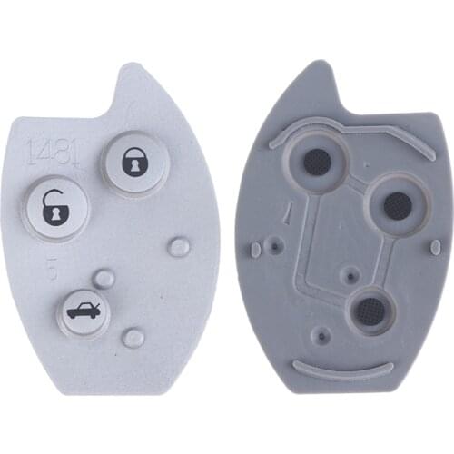 3 Buttons Replacement Rubber Pad Car Remote Key Fob Shell for Xsara C5 Key Cover