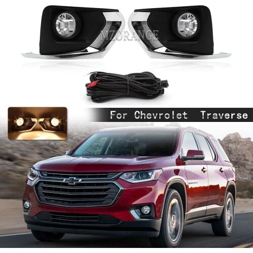 Fog Light Driving Lamp For Chevy Traverse 2018 2019 2020 w/Switch Kit for Chevrolet headlights foglights for car