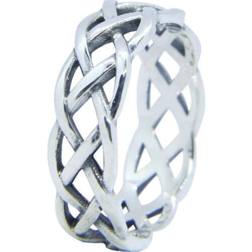 Size 6-10 Dropshipping 925 Sterling Silver Hollow Out Band Ring Jewelry S925 Fashion Top Quality Girls Lady Ring