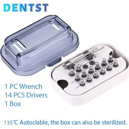 Dentst Dental Implant Torque Wrench Ratchet 10-70NCM with Screwdriver Repair Tools Drivers & Wrench Kit Dentistry ferramentas