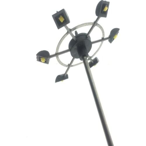 10pcs/Lot Architecture Metal Led Warm or White Square Lights For Diorama Building Kits Toy Model