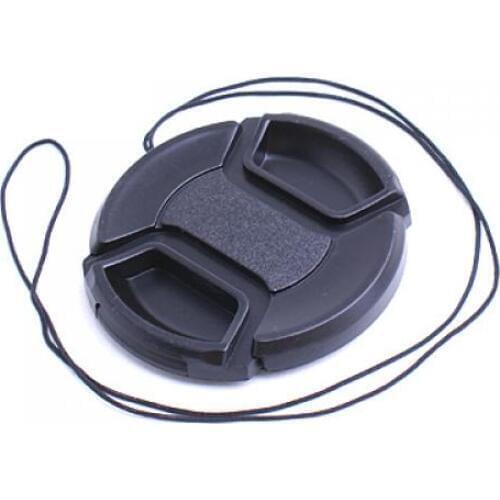 58mm 58 mm Plastic Snap-On Lens Cap for Camera Lens Filter Adapter Black