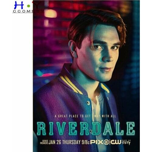 5D DIY Diamond Painting Full Square/Round Drill "TV Series Riverdale Poster" Embroidery Cross Stitch Home Decor Gift