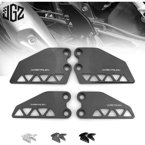 Motorcycle CNC Aluminum Front Rear Foot Step Protector Cover Side Guard Wing For Husqvarna Svartpilen 401 250 2018 - 2020 2021