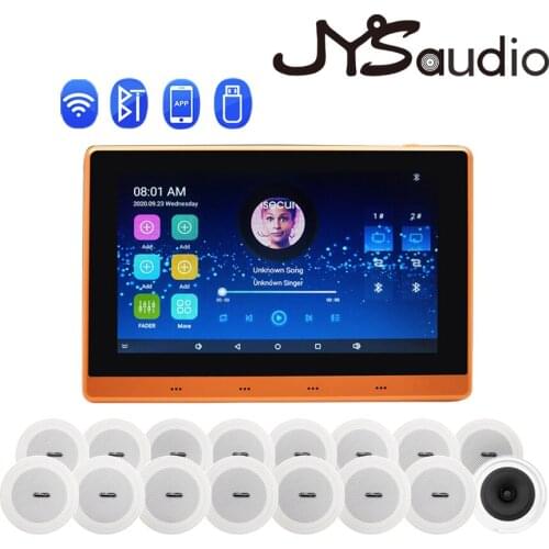 Smart Home Audio System Stereo Wall Sound Amplifier Bluetooth WiFi Android 5.1 Ceiling Speaker Hifi Music Digital Audio Player