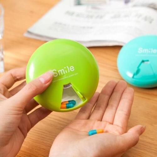 9CM Portable Travel Pill Case Weekly Rotate 7 Days Drugs Organizer Pills Dispenser Medicine Storage Container Pillbox can CSV