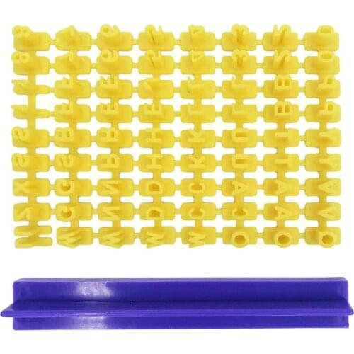 K3NA 1 Set Number & Letter Cookie Alphabet Biscuit Stamp Embosser Cutter Fondant DIY Tool