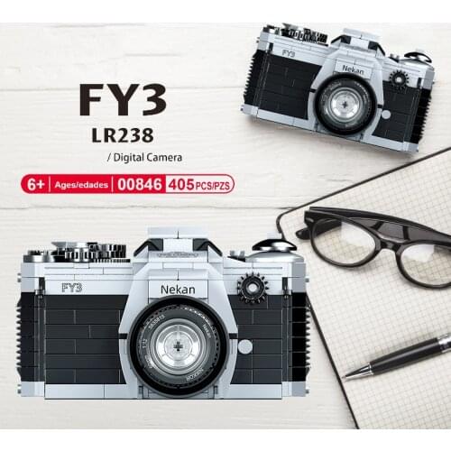 Classic camera mini block assemble model nikoning FY3 LR238 building brick educational toy collection for children gift