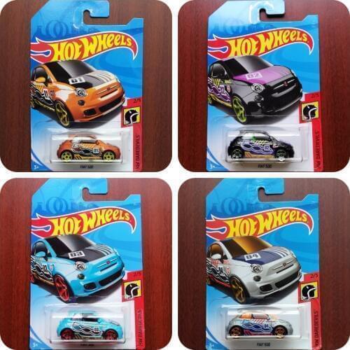 HOT WHEEL CARS 1/64 FIAT 500 Collection Alloy Car Gift For Kid