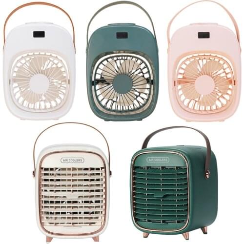 Small Air Cooler Fan Air Conditioner USB Humidifier Desktops Indoor Kitchen