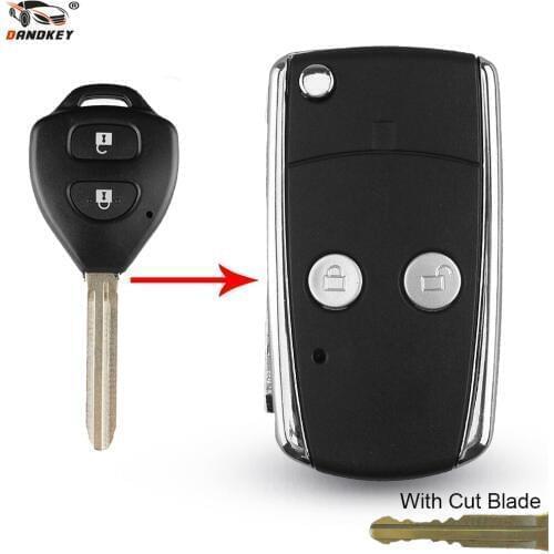Modified Cut/Uncut Blade Modified Remote Car Cover Key Case For Toyota Camry Corolla Avalon Echo Avensis Tarago Prado Toy43
