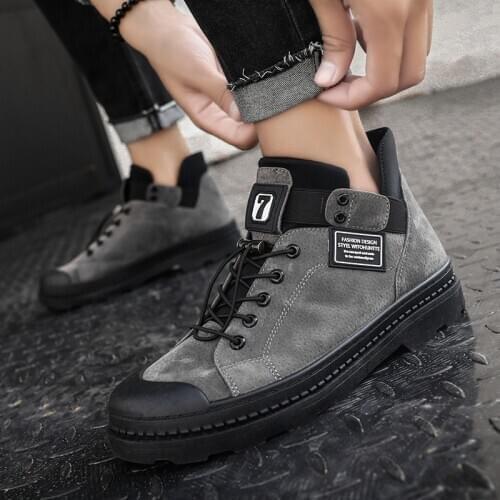 2020Mans Casual Shoes For Men Boots Footwear Male Sneakers Fashion Winter Mens Boots PULeather Male Waterproof Shoes Chaussure