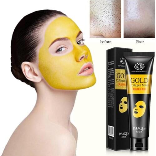 Gold Collagen Peel Off Mask Face Tear off Moisturizing Whitening Anti Wrinkle Anti Aging Facial Mask Blackhead Remover TSLM2