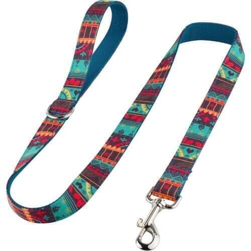 Dog Leash Tactical Bungee Elastic Rope Dual-Handle Reflective Nylon Pets Leads