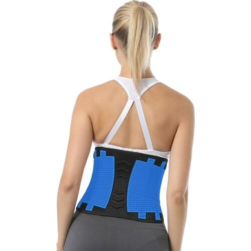 Fitness Waist Lumbar Support Belt Sweat Waist Trimmer Bodybuilding Training Belt Posture Corrector Gym Belt Corset Men Women