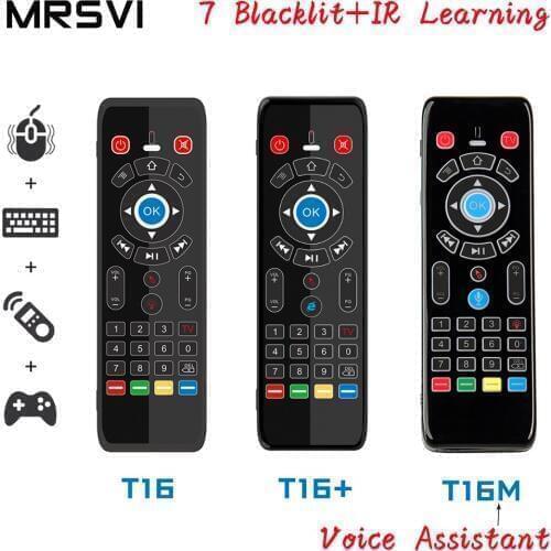 T16 M Voice Control Air Mouse 2.4GHz Wireless Google Microphone Remote Control IR Learning for Android TV Box PC PK G10S G20 G30