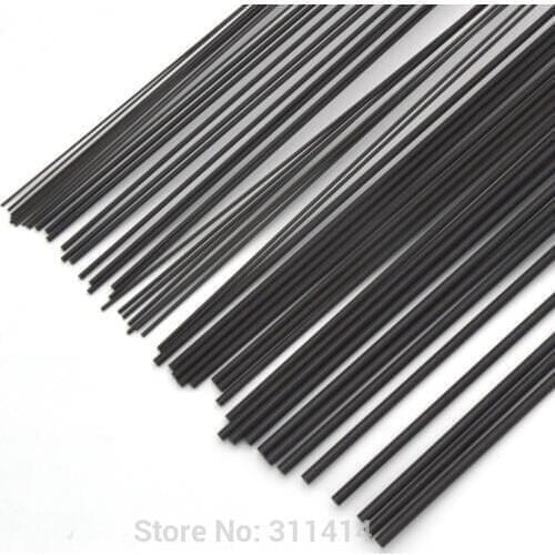 8pcs/lot Carbon Fiber Rods For RC Plane DIY Tool Wing Tube Quadcopter arm 1mm 1.5mm 2mm 2.5mm 3mm 4mm 5mm 6mm 7mm (0.5 meter)