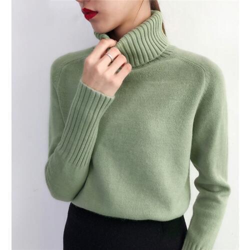 Sweater Female 2021 Autumn Winter Plus Thick Cashmere Knitted Women Sweater Pullover Female Tricot Jersey Jumper Pull Femme