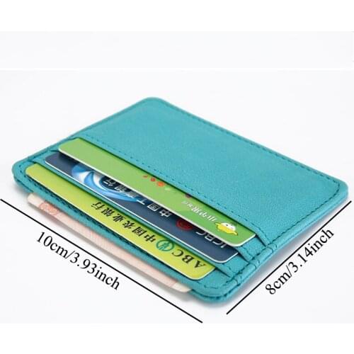 Multi-pockets Card Holder Slim Bank Credit Card ID Card Coin Pouch Case Bag Women Men Thin Business Card Wallet Pouch Organizer