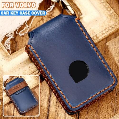 High quality Leather Smart Car Key Case Cover Bag For Volvo S80L S60L XC60 V40 S60 V60 V70 S80 XC70 XC40 XC90 S90 C30