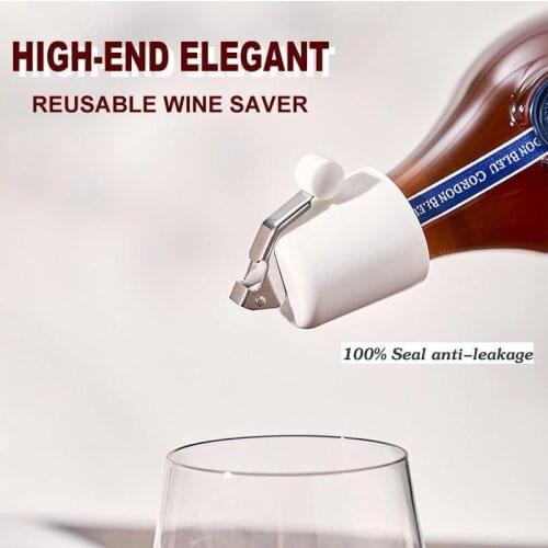 High-End Reusable Wine Saver Bottle Stopper Vacuum Sealer Reusable Preserver Easy Keep For Home Kitchen Tools Accessories