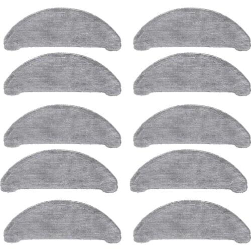High Quality 10pcs Mop Cloths For ROIDMI EVE Plus Vacuum Cleaner Spare Parts