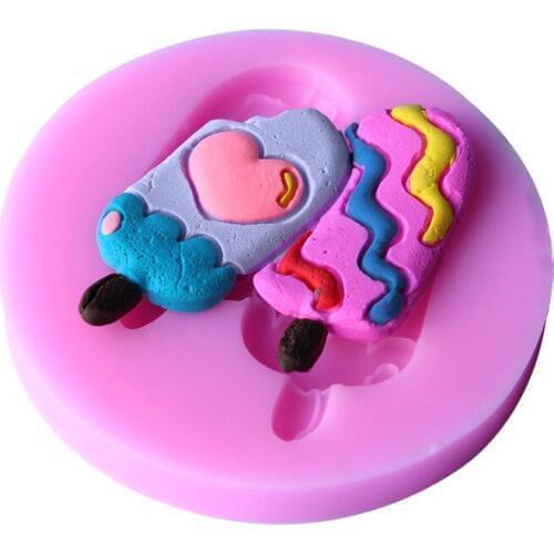 1PCS 2 Style Ice Cream Shape Lace Mold Cake Mold Cake Decorating Tools Mold Silicone Mold Fondant Silicone Cake Tools E675