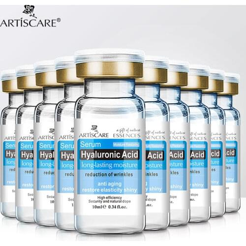 ARTISCARE Hyaluronic Acid Serum Snail Essence Face Cream Moisturizing Acne Treatment Repair Whitening Anti-Aning Winkles 10PCS