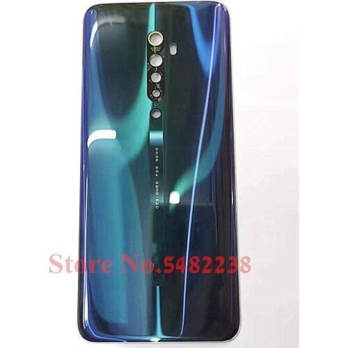100% Original Glass battery cover For OPPO Reno 2 Rear Housing door Mobile phone case back cover Replacement parts