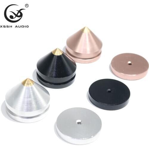 8pcs XSSH YIVO Damping Pad HIFI audio Stand Feet Speaker Spike audio CD amplifier Foot Pad Audiophile Shock Spikes With Box