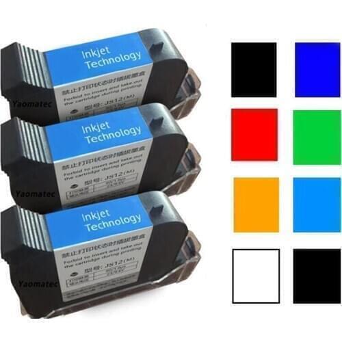 Quick dry permanent ink cartridge compatible JS12/ JS10 /2588/2580 for 12.7mm handheld inkjet printers