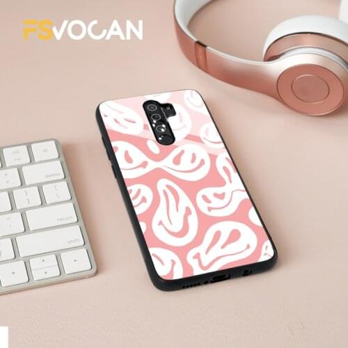Trippy Smiley Face For Xiaomi Redmi POCO Note 10 9 8 Pro Max 8T 9S 8A 9A 9C X3 NFC M3 F3 10S Phone Case Cover Funny Ghost Smile