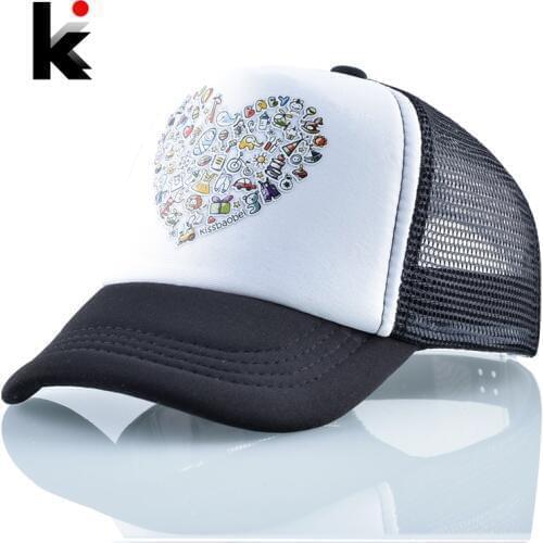 Children Snapback Hats Kids Summer Baseball Cap Baby Boys Girls Outdoor Breathable Mesh Bone Casquette Cute Printing Visor Caps