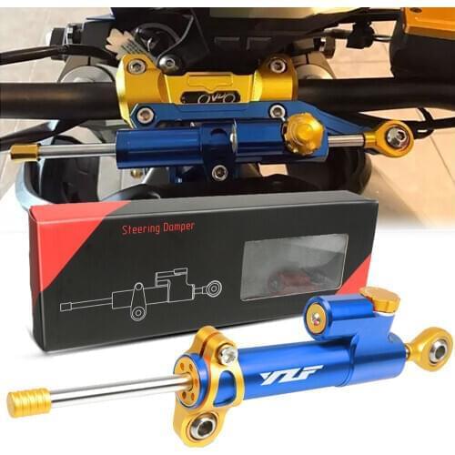 FOR YAMAHA YZF R125 R1 R3 R6 YZF-R3 YZF-R6 YZF-R1 YZF-R25 CNC Adjustable Motorcycles Steering Stabilize Damper Bracket Mount Kit