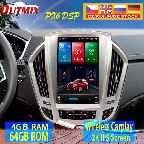 Tesla Screen For 2009 2010 2011 2012 Cadillac SRX Android10 Unit Car Multimedia Player GPS Audio Radio Stereo Head unit